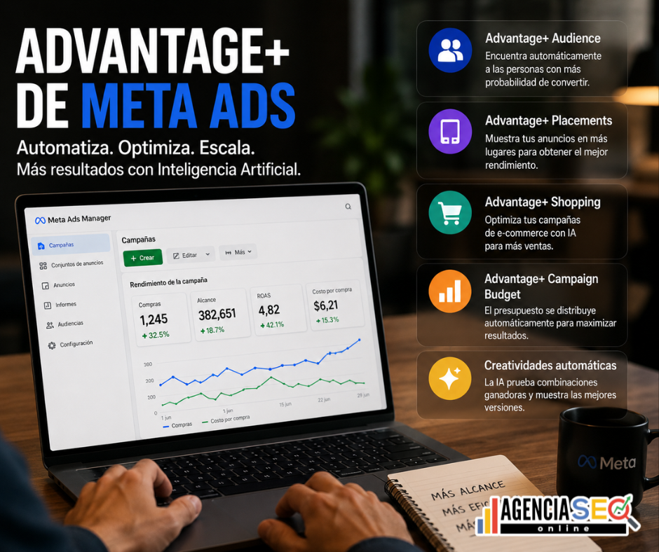 Advantage+ Meta Ads guía 2026 para vender más
